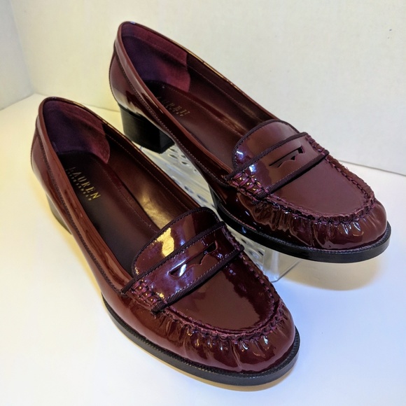 Ralph Lauren Womens 8b Patent Leather 